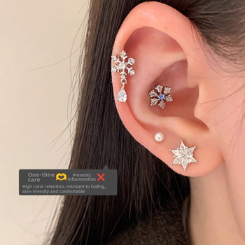 Kõrvarõngad SWEETY Titani teras Geomeetriline kujundus | Kerge luksuslik stiil | Roostevabast terasest kõrvapost