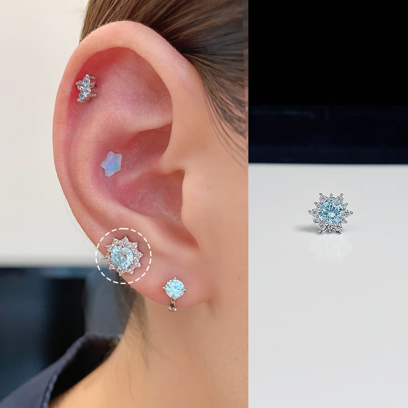 Kõrvarõngad SWEETY Titani teras Geomeetriline kujundus | Kerge luksuslik stiil | Roostevabast terasest kõrvapost