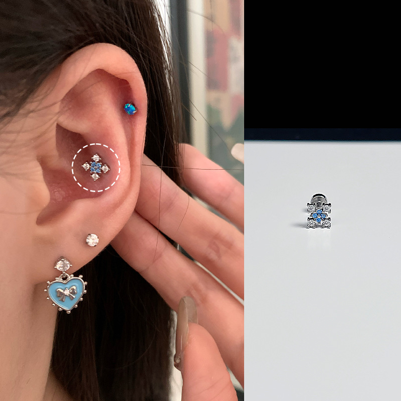 Kõrvarõngad SWEETY Titani teras Geomeetriline kujundus | Kerge luksuslik stiil | Roostevabast terasest kõrvapost