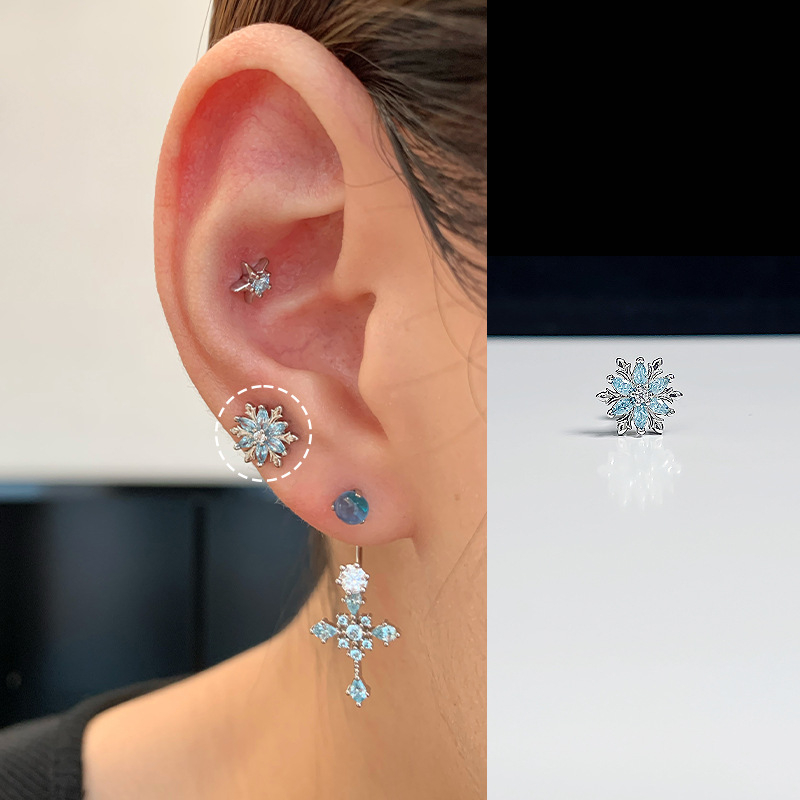 Kõrvarõngad SWEETY Titani teras Geomeetriline kujundus | Kerge luksuslik stiil | Roostevabast terasest kõrvapost