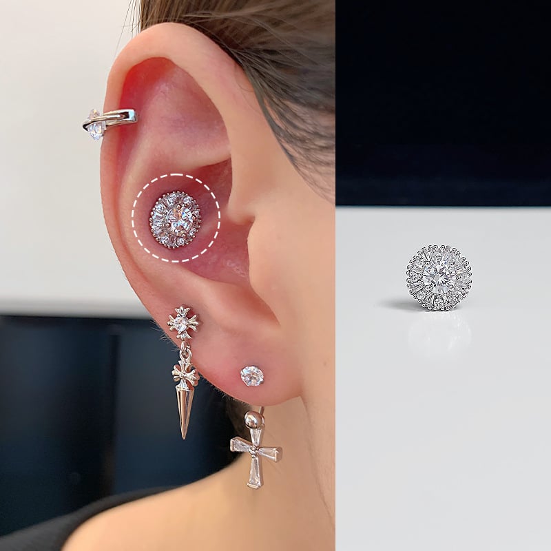 Kõrvarõngad SWEETY Titani teras Geomeetriline kujundus | Kerge luksuslik stiil | Roostevabast terasest kõrvapost