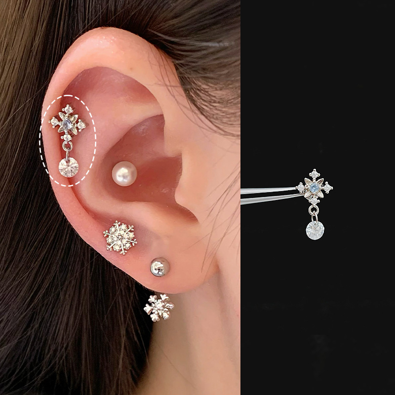 Kõrvarõngad SWEETY Titani teras Geomeetriline kujundus | Kerge luksuslik stiil | Roostevabast terasest kõrvapost