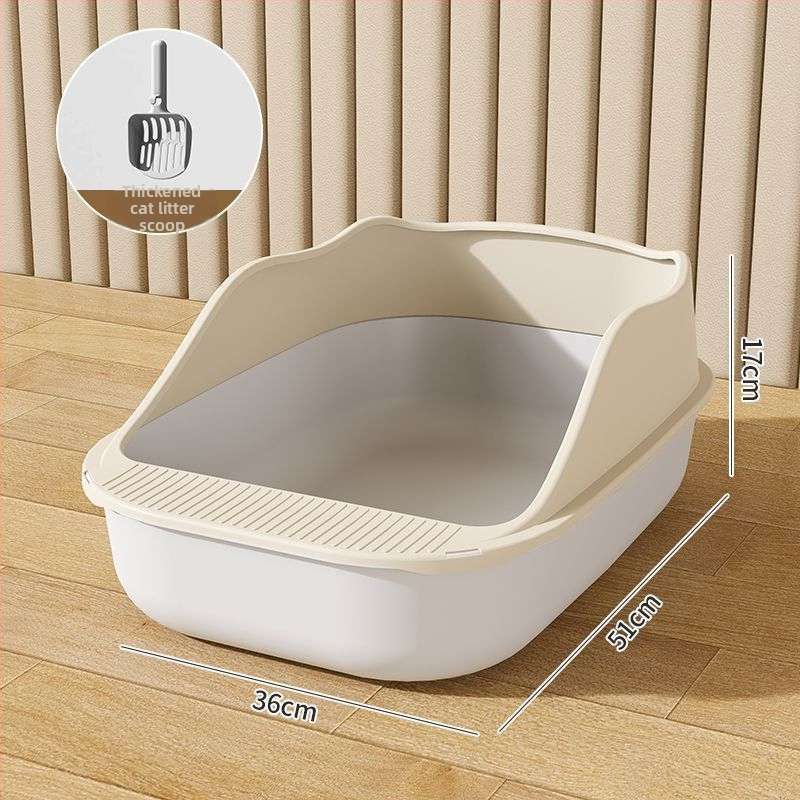 Κουτί άμμου γάτας με ημικλειστό σχέδιο, υλικό PP, Rainbow μάρκα