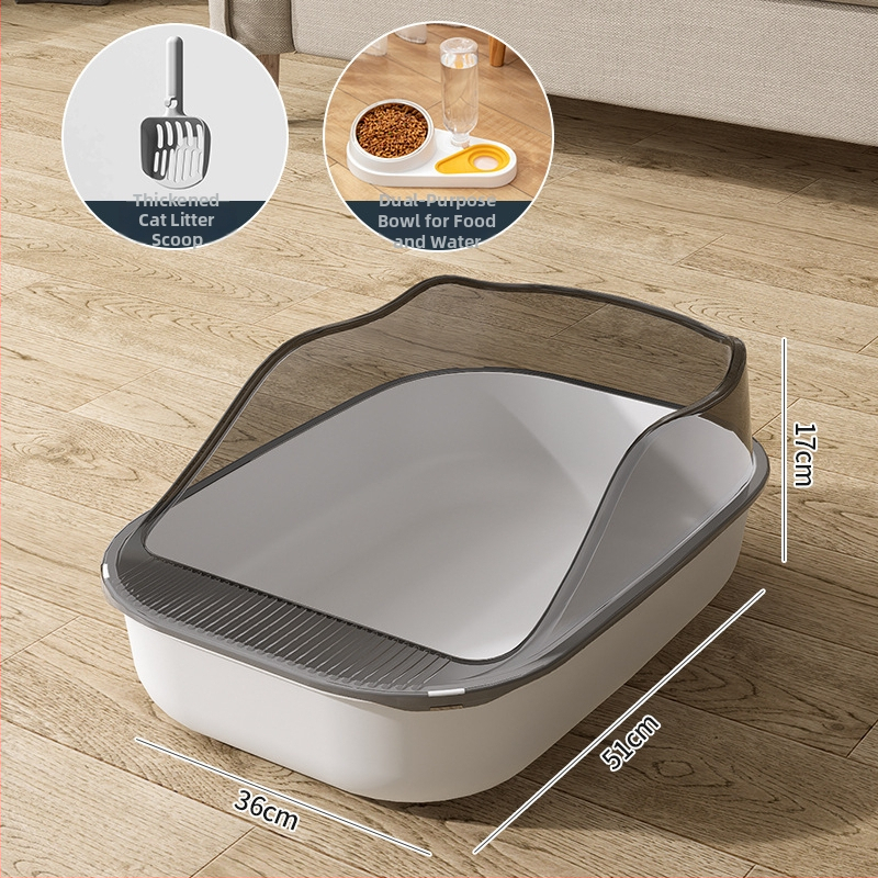 Κουτί άμμου γάτας με ημικλειστό σχέδιο, υλικό PP, Rainbow μάρκα