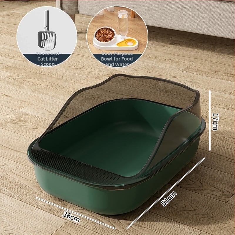 Κουτί άμμου γάτας με ημικλειστό σχέδιο, υλικό PP, Rainbow μάρκα