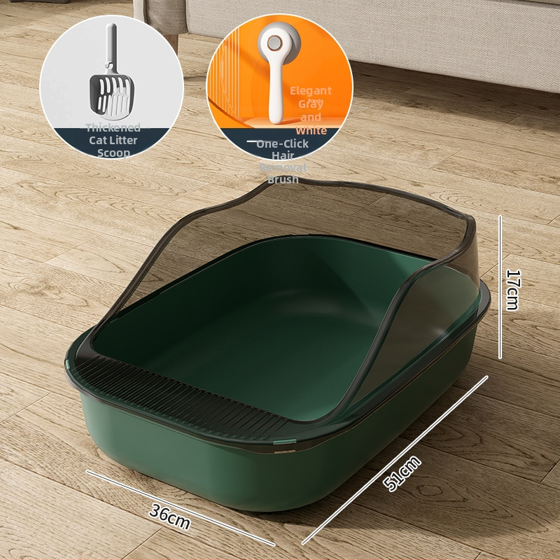 Κουτί άμμου γάτας με ημικλειστό σχέδιο, υλικό PP, Rainbow μάρκα