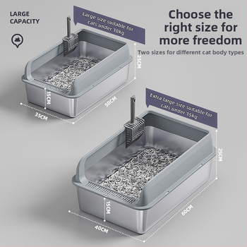 Macskaalmó tál, felső bejárattal, mélyített, magas kerítésű, fém-plasztik konstrukció, négyzetes forma