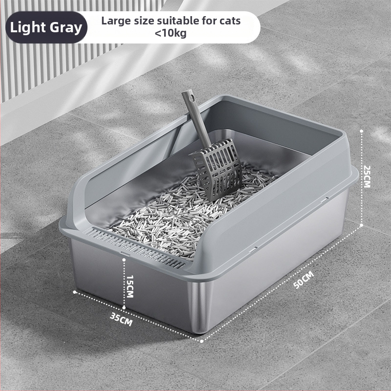 Macskaalmó tál, felső bejárattal, mélyített, magas kerítésű, fém-plasztik konstrukció, négyzetes forma