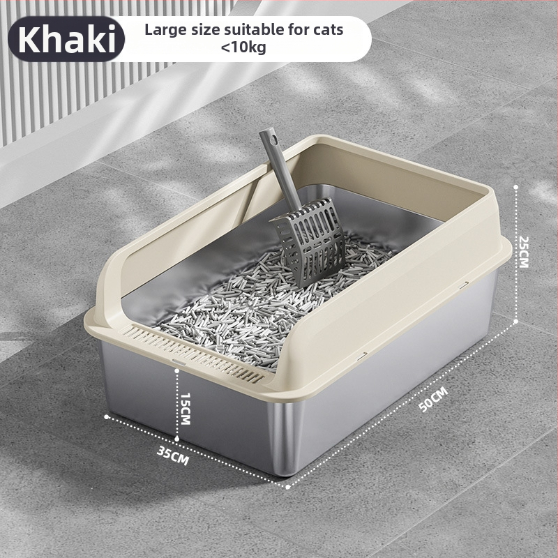 Macskaalmó tál, felső bejárattal, mélyített, magas kerítésű, fém-plasztik konstrukció, négyzetes forma