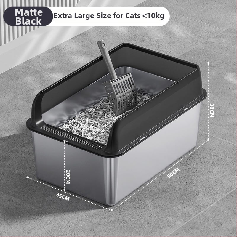 Macskaalmó tál, felső bejárattal, mélyített, magas kerítésű, fém-plasztik konstrukció, négyzetes forma