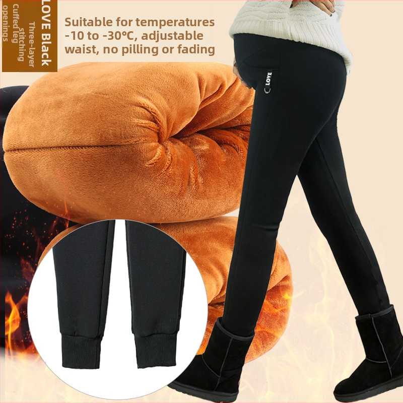 Панталони за бременни, супер дебели, свободен крой; Modal 95%, Вискоза 71-80%, Полиестер; Повдигане на ханша