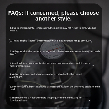 Clip-on θερμόμετρο καφέ pour-over – πλαστικό σώμα, βελόνα/ανιχνευτής (probe), μοντέρνος μινιμαλιστικός σχεδιασμός