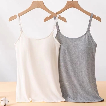 Zīdīšanas camisole bez piedurknēm no neilona, elpojošs plāns audums, piemērots visiem gadalaikiem