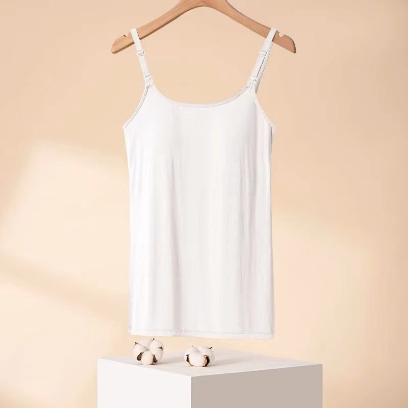 Zīdīšanas camisole bez piedurknēm no neilona, elpojošs plāns audums, piemērots visiem gadalaikiem