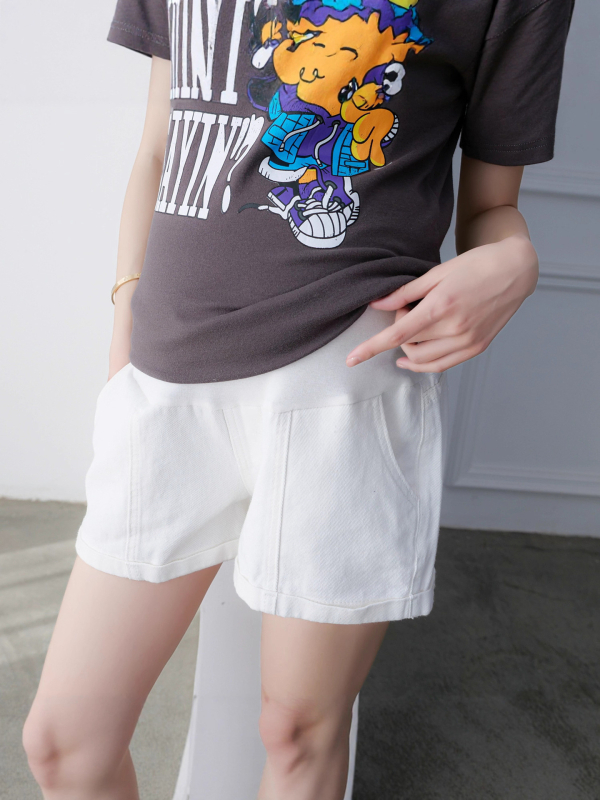 Бременски деним къси панталони – 3/4 дължина, свободна кройка, 80–90% памук, опора за корема