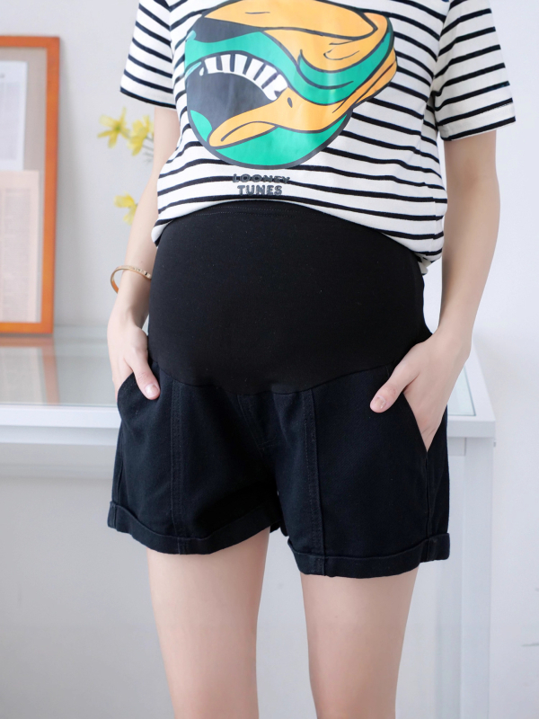 Бременски деним къси панталони – 3/4 дължина, свободна кройка, 80–90% памук, опора за корема