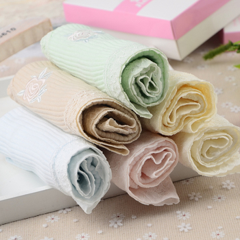 Памучни панталони за бременни с бродерия на цветя, висока талия, дишащи и попиват пот