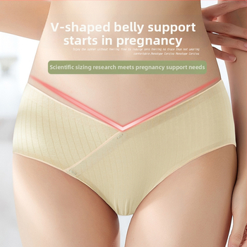 Monroe Kokvilnas grūtnieču biksītes ar vidējo jostas līmeni, vēdera atbalsts, elpojošas, 100% kokvilnas oderes