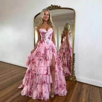 Вечерна рокля с полиестер, дълга, без презрамки, топ с тръбно деколте, висока талия (Полиестер; дълга; без презрамки; топ с тръбно деколте; висока талия)