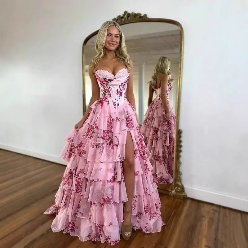 Вечерна рокля с полиестер, дълга, без презрамки, топ с тръбно деколте, висока талия (Полиестер; дълга; без презрамки; топ с тръбно деколте; висока талия)