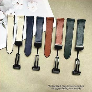 Каишка за часовник от силикон с Napa текстура, магнитно закопчаване, бърз освободителен механизъм, съвместима с Huawei GT и Apple Watch