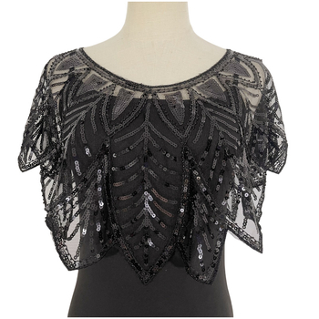 Naistele mõeldud võrgukardigan sequinidega ja õmblusega — polüester, triibuline muster, lihtne kudumine