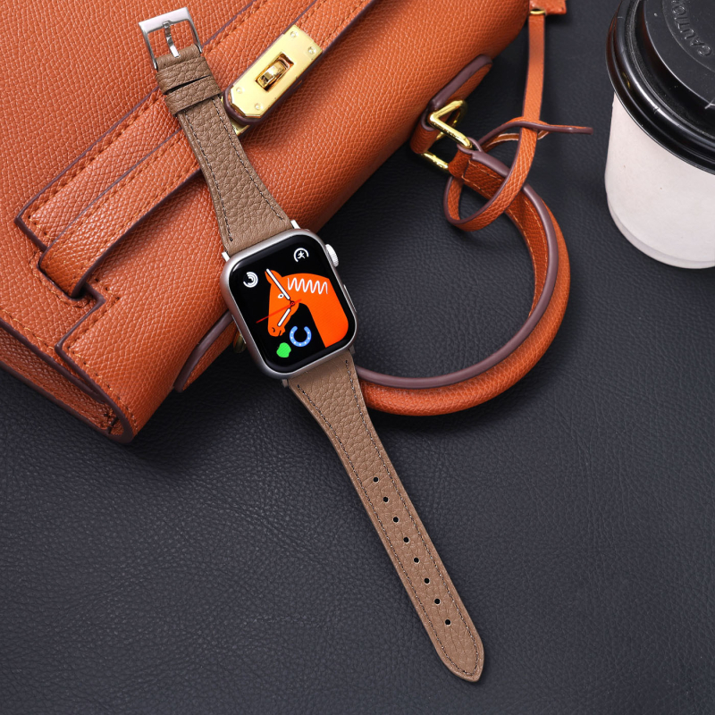 Brățară pentru ceas Huawei Fit1/2/3 și Watch4/Pro — piele naturală, textură lychee grain, brand Lomos, toamnă 2025