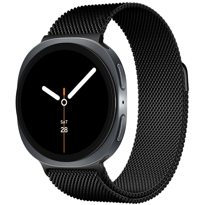 Каишка за смарт часовник LMDO – Миланезова метална, магнитно закопчаване, съвместима със Samsung, прост стил