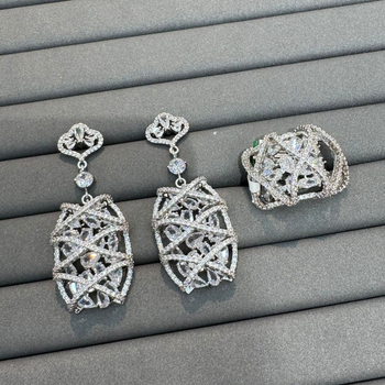 Auskari sirds formā, zelts pārklāts uz vara, elektroplatinga process, 925 sudraba stienīši, viegls luksusa stils