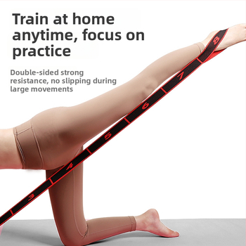 Λωρίδα διάτασης γιόγκα Three Brahma – πολυεστέρας, λωρίδα διάτασης για τρέξιμο και γυμναστική, βοηθητικό εξάρτημα γιόγκα