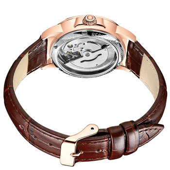 Ženski mehanički sat • Kožni remen (Mehanički mehanizam • Miyota (Japan) • Promjer cifera 34 mm • Vodootpornost 30 m • Kalendar)