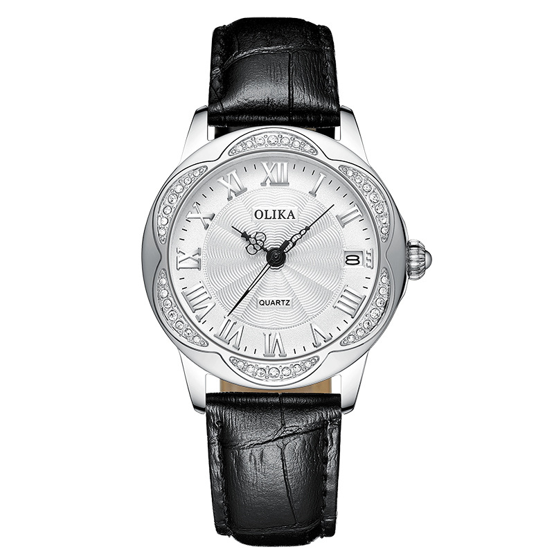 Ženski mehanički sat • Kožni remen (Mehanički mehanizam • Miyota (Japan) • Promjer cifera 34 mm • Vodootpornost 30 m • Kalendar)