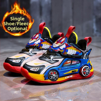 Šviesūs vaikų sportbačiai, viršus iš sintetinės odos, EVA padas, stora konstrukcija, užsegimas pasukamu mygtuku