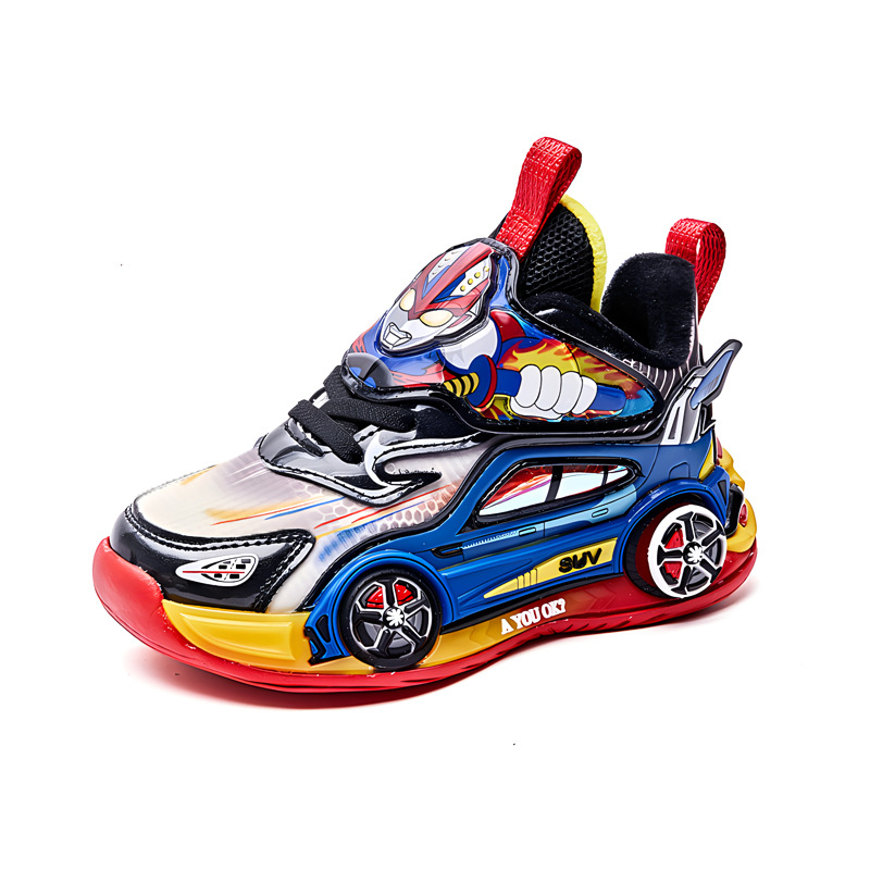 Šviesūs vaikų sportbačiai, viršus iš sintetinės odos, EVA padas, stora konstrukcija, užsegimas pasukamu mygtuku