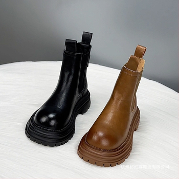 Μποτάκια με φούντες, βρετανικού στυλ χειμερινά μποτάκια με χαμηλό ύψος (επάνω: συνθετικό δέρμα, σόλα πολυουρεθάνης, πάτος από συνθετικό plush, εσωτερική επένδυση plush)