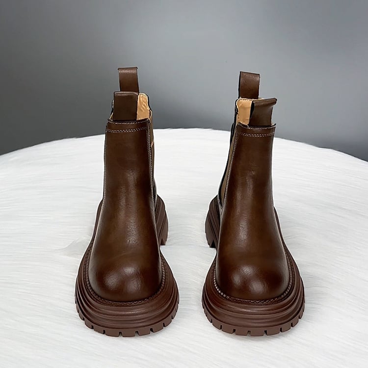 Μποτάκια με φούντες, βρετανικού στυλ χειμερινά μποτάκια με χαμηλό ύψος (επάνω: συνθετικό δέρμα, σόλα πολυουρεθάνης, πάτος από συνθετικό plush, εσωτερική επένδυση plush)