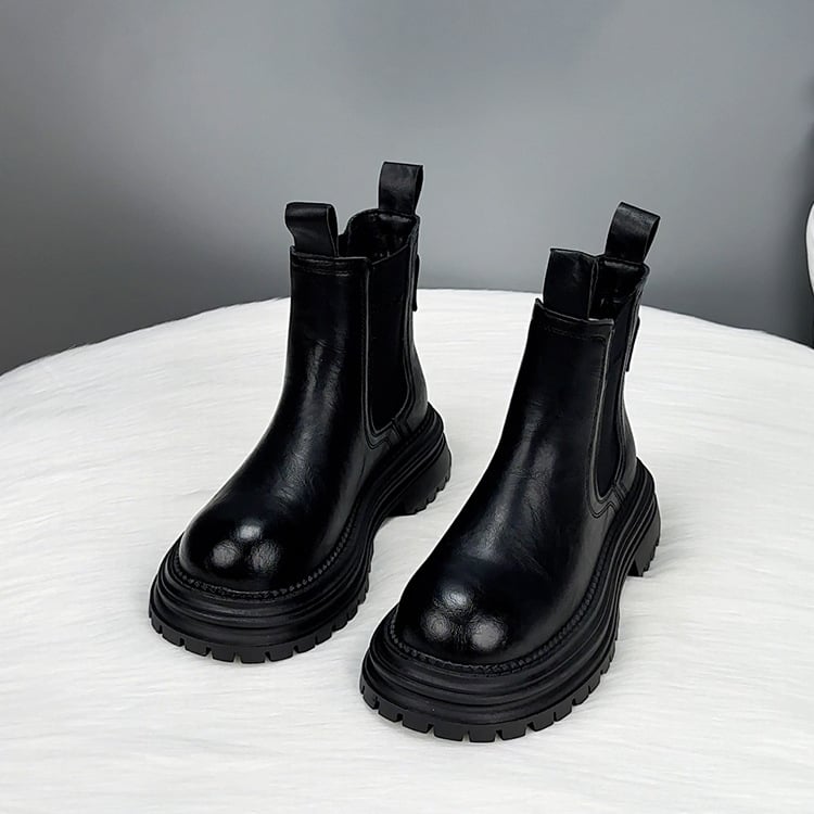 Μποτάκια με φούντες, βρετανικού στυλ χειμερινά μποτάκια με χαμηλό ύψος (επάνω: συνθετικό δέρμα, σόλα πολυουρεθάνης, πάτος από συνθετικό plush, εσωτερική επένδυση plush)