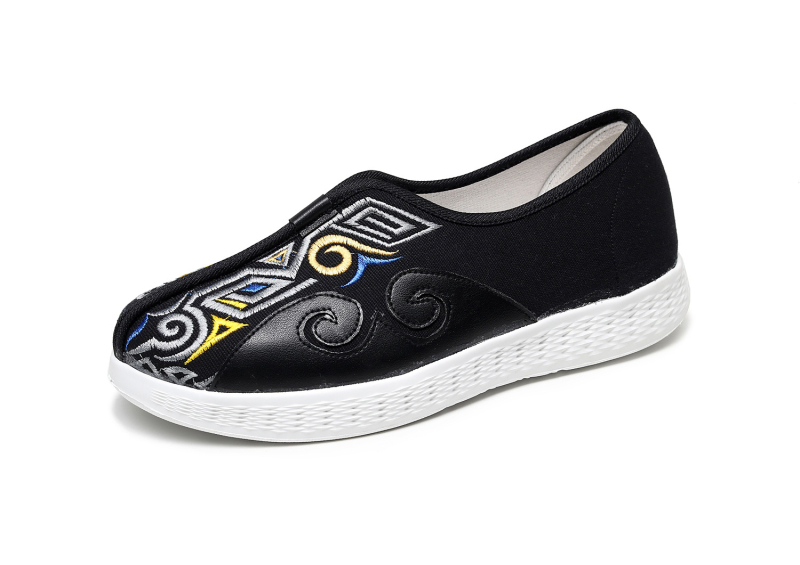 Πλατφορμικά Παπούτσια, καμβάς επάνω, σόλα TPR, στρογγυλή μύτη, χαμηλό τακούνι