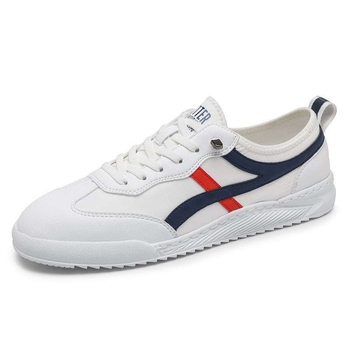 Sneakers no mikrofibra ādas, elpojošas, vidēja augšdaļa, elastīgā aizdare