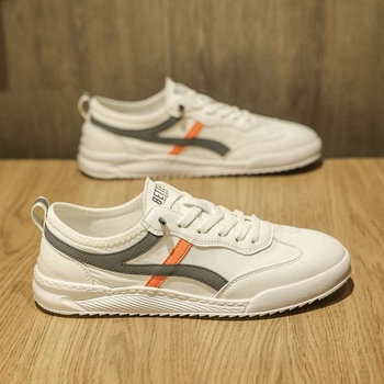 Sneakers no mikrofibra ādas, elpojošas, vidēja augšdaļa, elastīgā aizdare