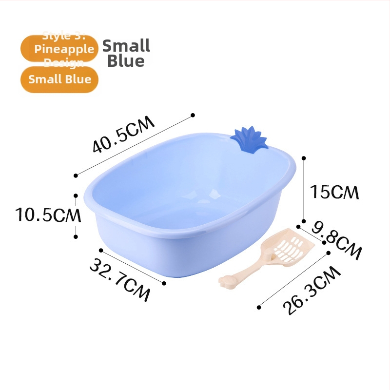 Harry márkás macskaalomtál, nyitott tetejű, négyszögletes, PP-anyag