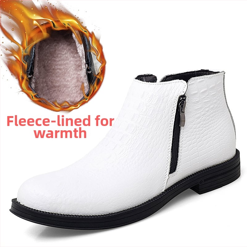 Martin saapad kahekordse veisnahaga ülaosaga, kummist taldaga, ümmargune varvas, keskmise kõrgusega kont 3–5 cm, külg tõmblukk