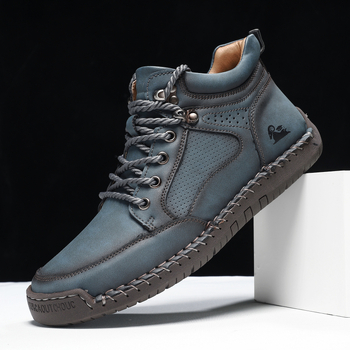 Martin saapad - keskmise kõrgusega, ümmarguse ninaga, pitsiga kinnitatav, PU sisetald, kummist tald