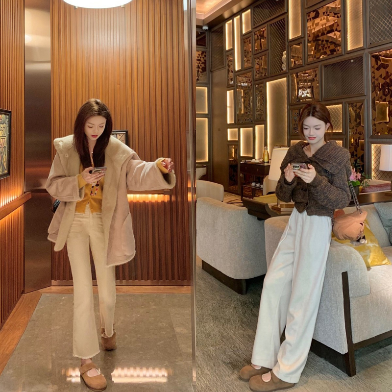 Sieviešu Mary Jane kurpes ar bieza zole, Velcro aizdare, frosted augšdaļa, apaļš purns, ziemas- pavasara- rudens sezonai