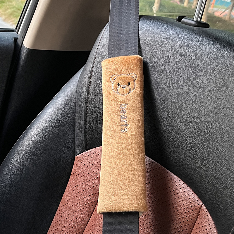 Auto turvarihma õla kaitse armsate loomade kujundusega, pikendatud plüüs sisekujunduseks