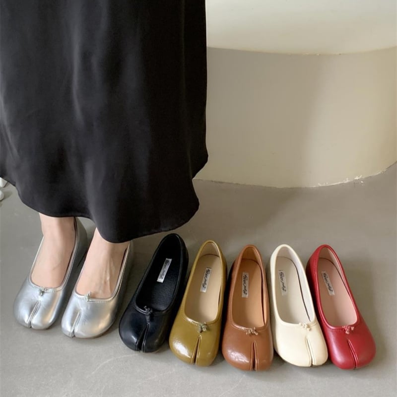 Sieviešu kurpes ar dalītu pirkstu un bieza zole, virsdaļa no super fibra, PU iekšējā odere, 3-5 cm papēdis