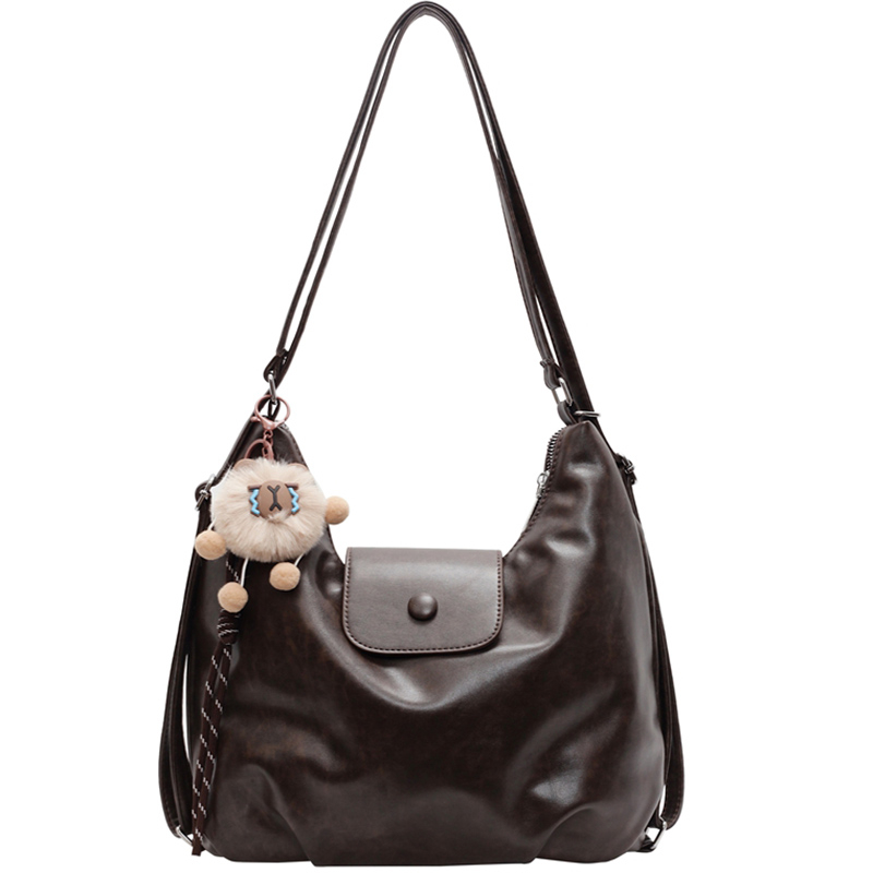 Torba preko ramena - crossbody, PU materijal, horizontalni kvadratni oblik, zatvaranje poklopcem, unutarnji džep sa zatvaračem