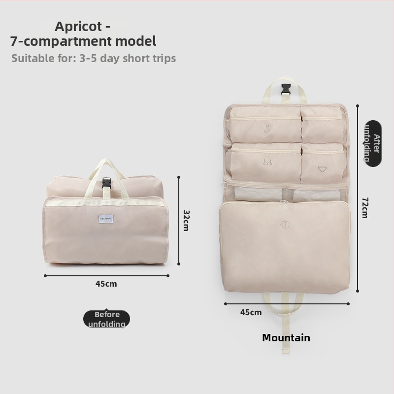 Daidweil kubveidīgs pakārts uzglabāšanas organizētājs ceļojumiem un mājas lietošanai, modelis 250828, poliesters, organizēšanai