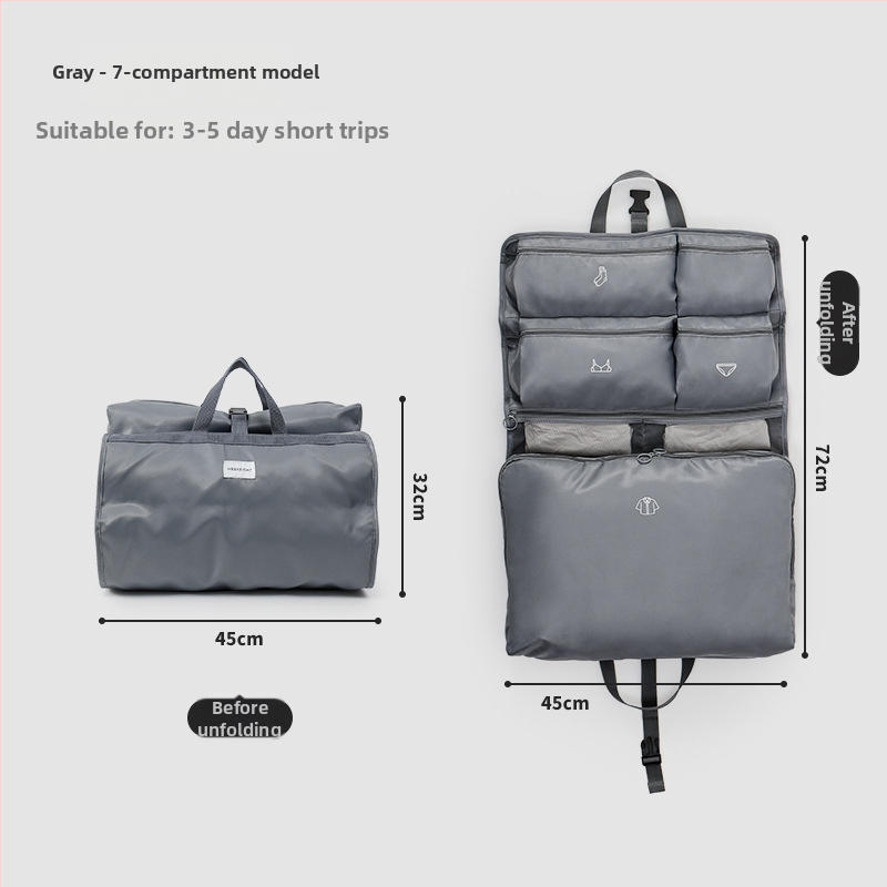 Daidweil kubveidīgs pakārts uzglabāšanas organizētājs ceļojumiem un mājas lietošanai, modelis 250828, poliesters, organizēšanai