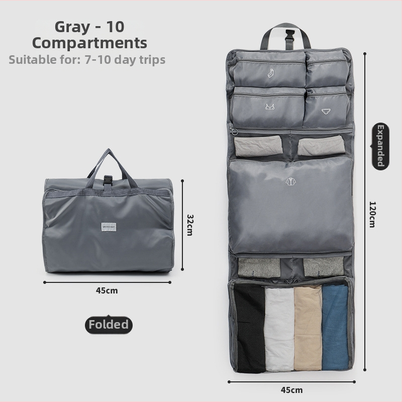 Daidweil kubveidīgs pakārts uzglabāšanas organizētājs ceļojumiem un mājas lietošanai, modelis 250828, poliesters, organizēšanai